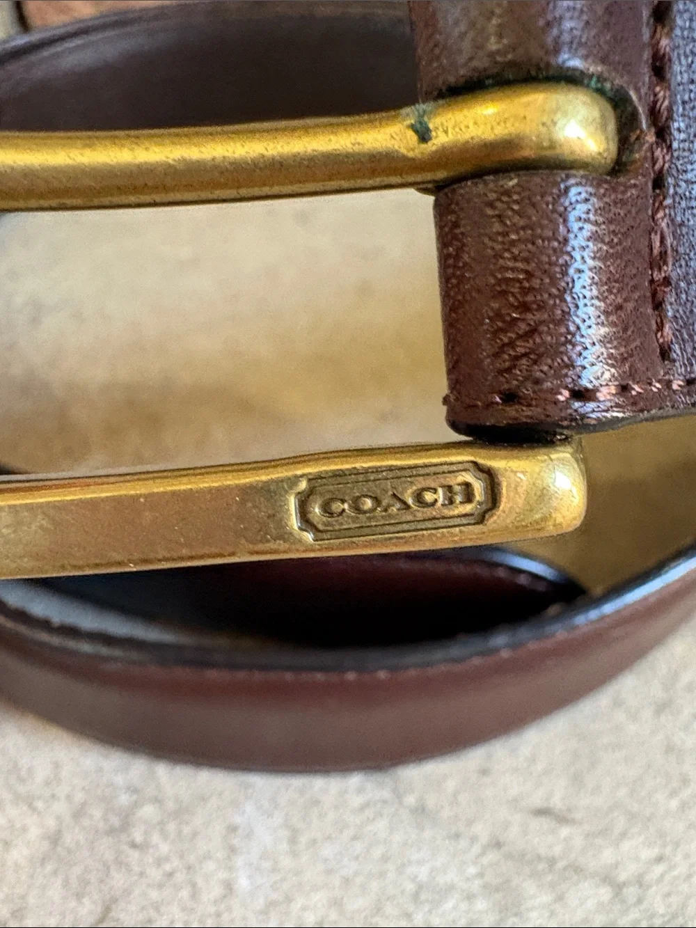 Coach brown leather
